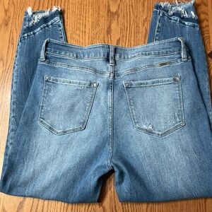KanCan Frayed Hem Blue Jeans